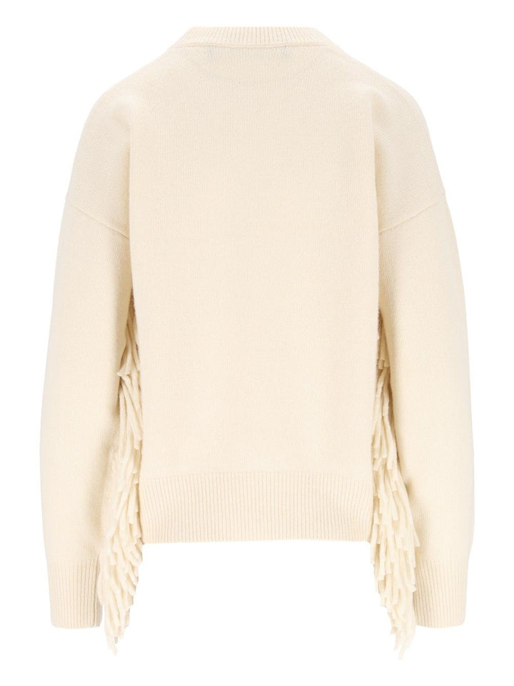 Federica Tosi Wool And Cashmere Sweater Knitwear - White | bc422c78186a06a2ddfb73a1ef353835bc508293