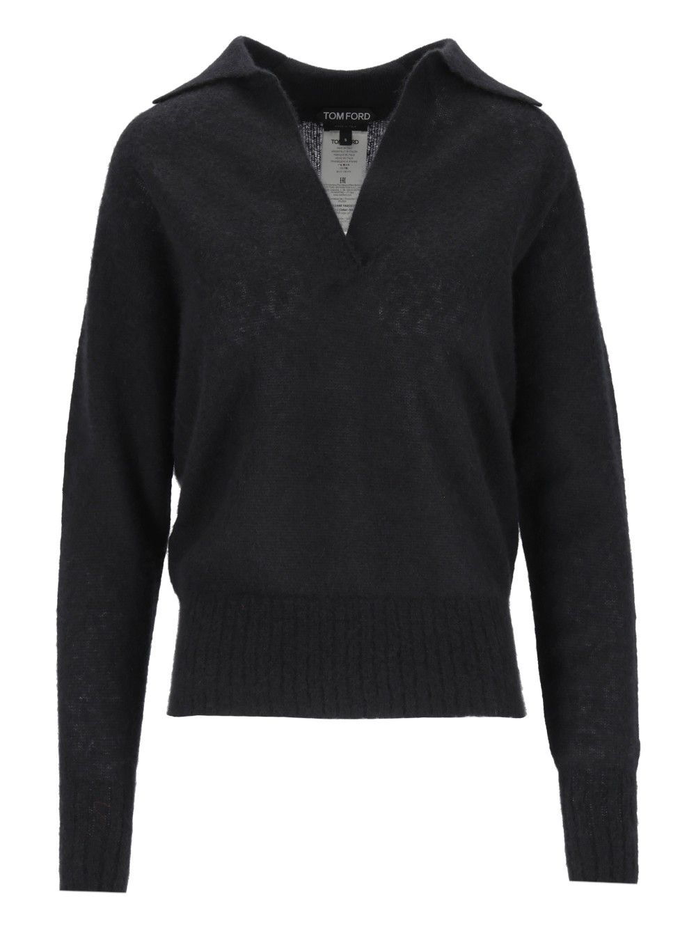 Tom Ford Seamless Ultrasoft Cashmere Silk - 5gg & 6gg Polo Knitwear - Black | 6a5dcb5b6f14adb4954ba72fe5f4a5fd315c2cad