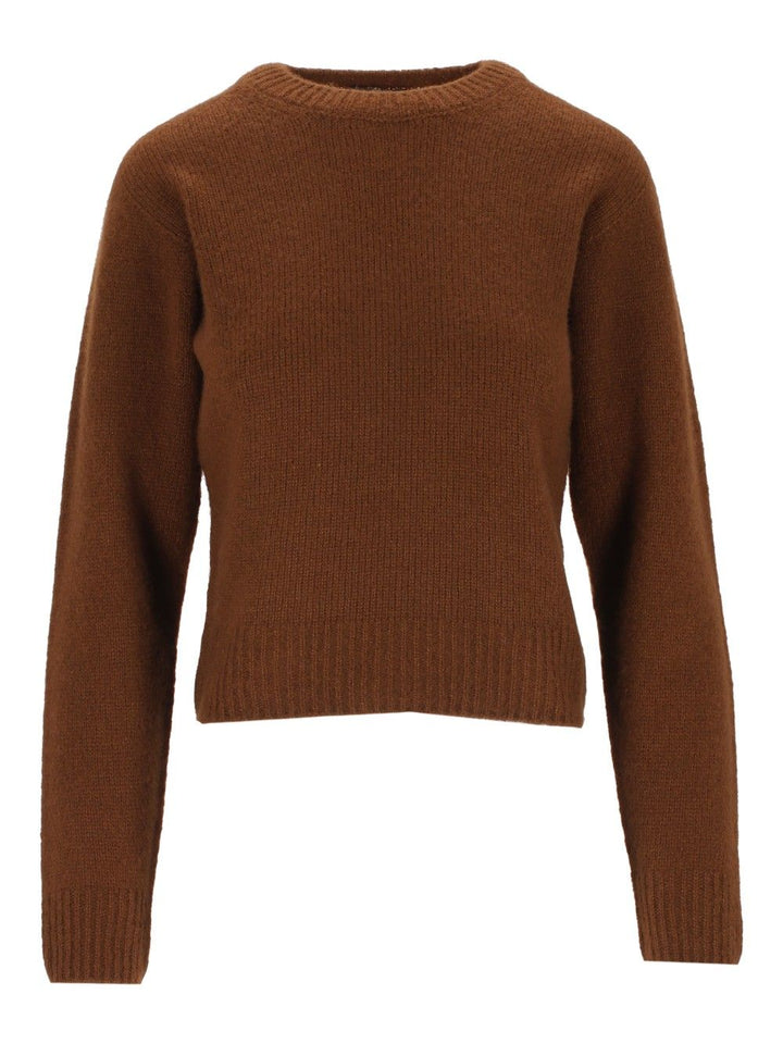 Tom Ford Seamless Ultrasoft Cashmere Silk - 5gg Classic Crewneck Knitwear - Brown | 4bedd402b5b88d929cc3e1827ec73ba5ac63727e