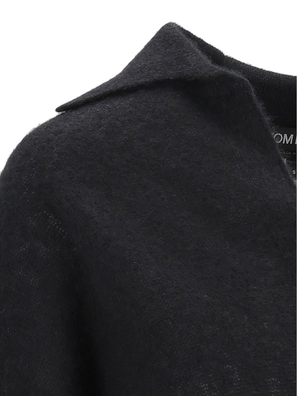 Tom Ford Seamless Ultrasoft Cashmere Silk - 5gg & 6gg Polo Knitwear - Black | d9708c907ca1319623ea6129516f9bda46c76591