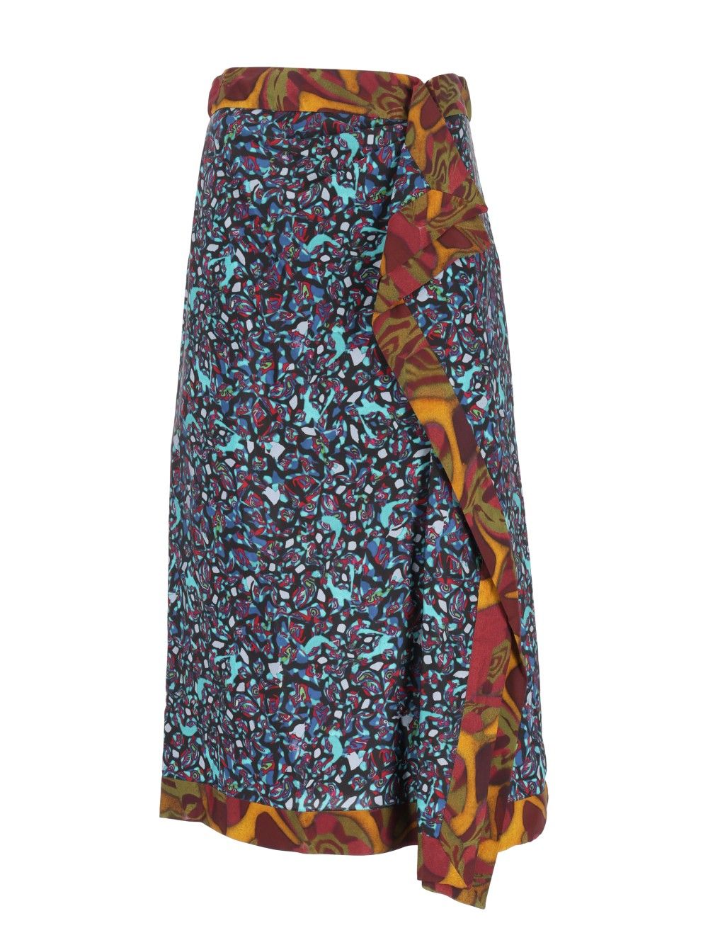 Dries Van Noten Draped Midi Viscose Skirt Skirts - Multicolor | 72c071f36e4d026d06bd6d569be8c7103b966bed