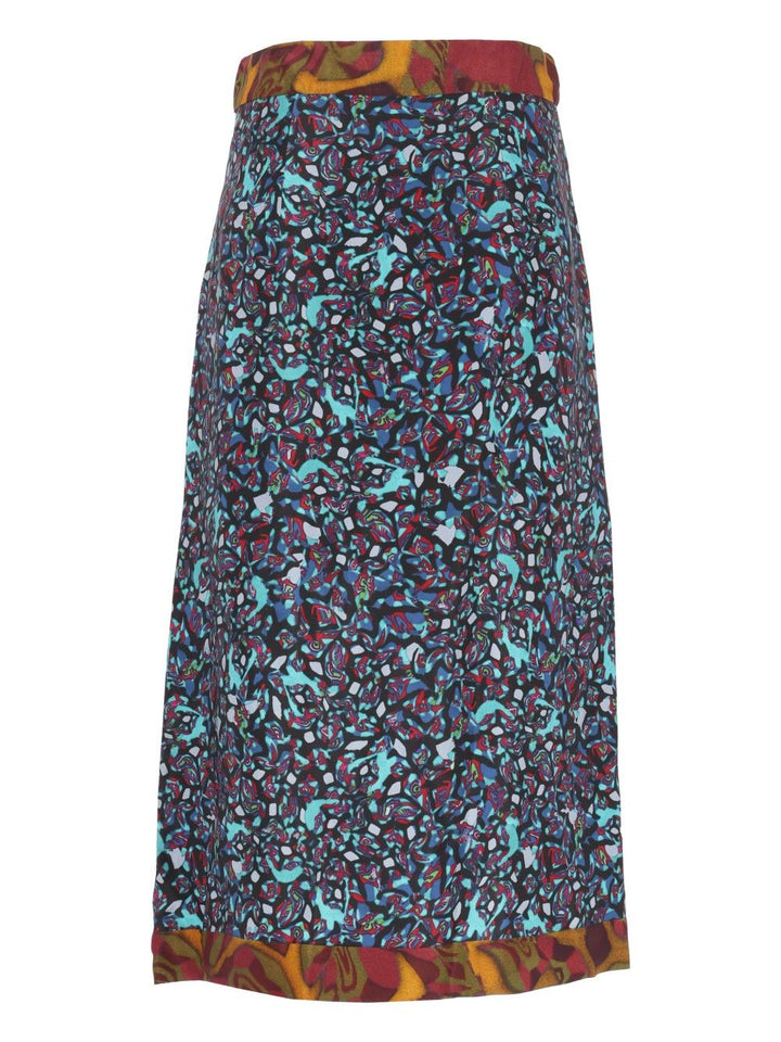 Dries Van Noten Draped Midi Viscose Skirt Skirts - Multicolor | 14b9fd33a192cad64163115052a33e3e31647211