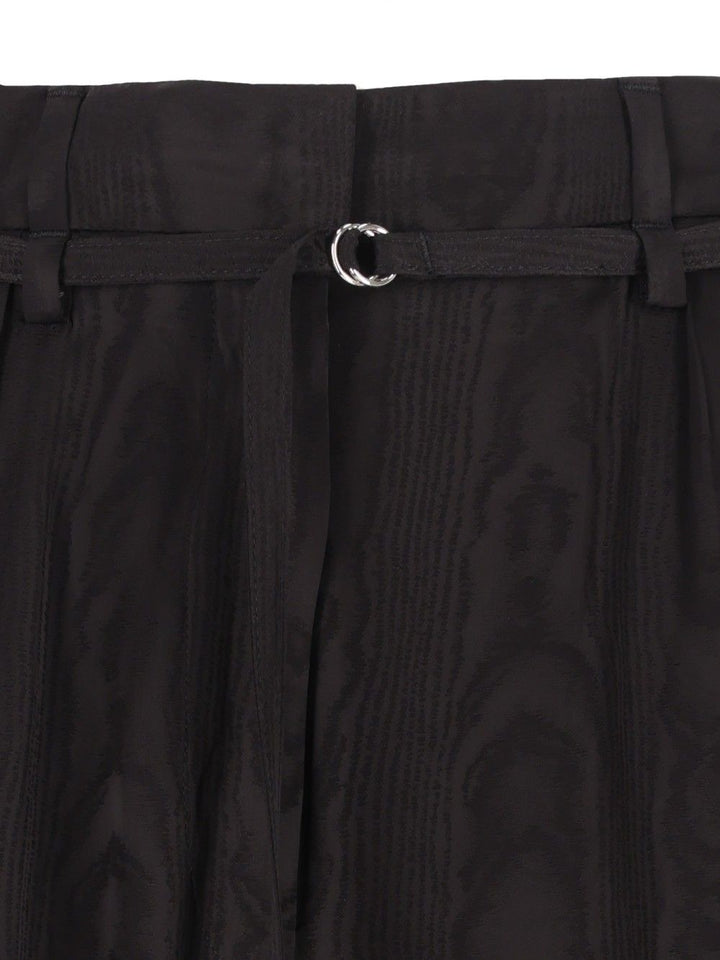 Dries Van Noten High-Waisted  Moiré Motif Trousers - Black | 169f069dfe0ea47ca6f2a87407ae9597d143444d