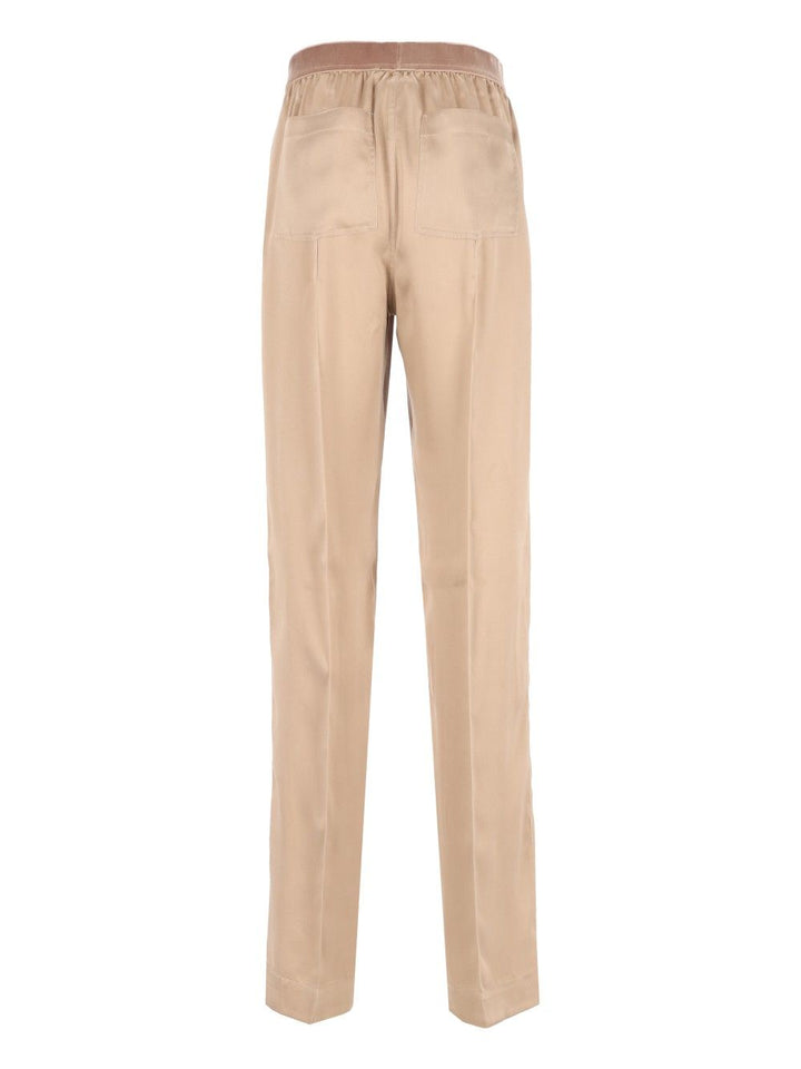 Tom Ford Peach-Feel Silk Satin Pj Pants Trousers - Beige | fedd07b8bc1e9931f489210311ff3c9a37a85719