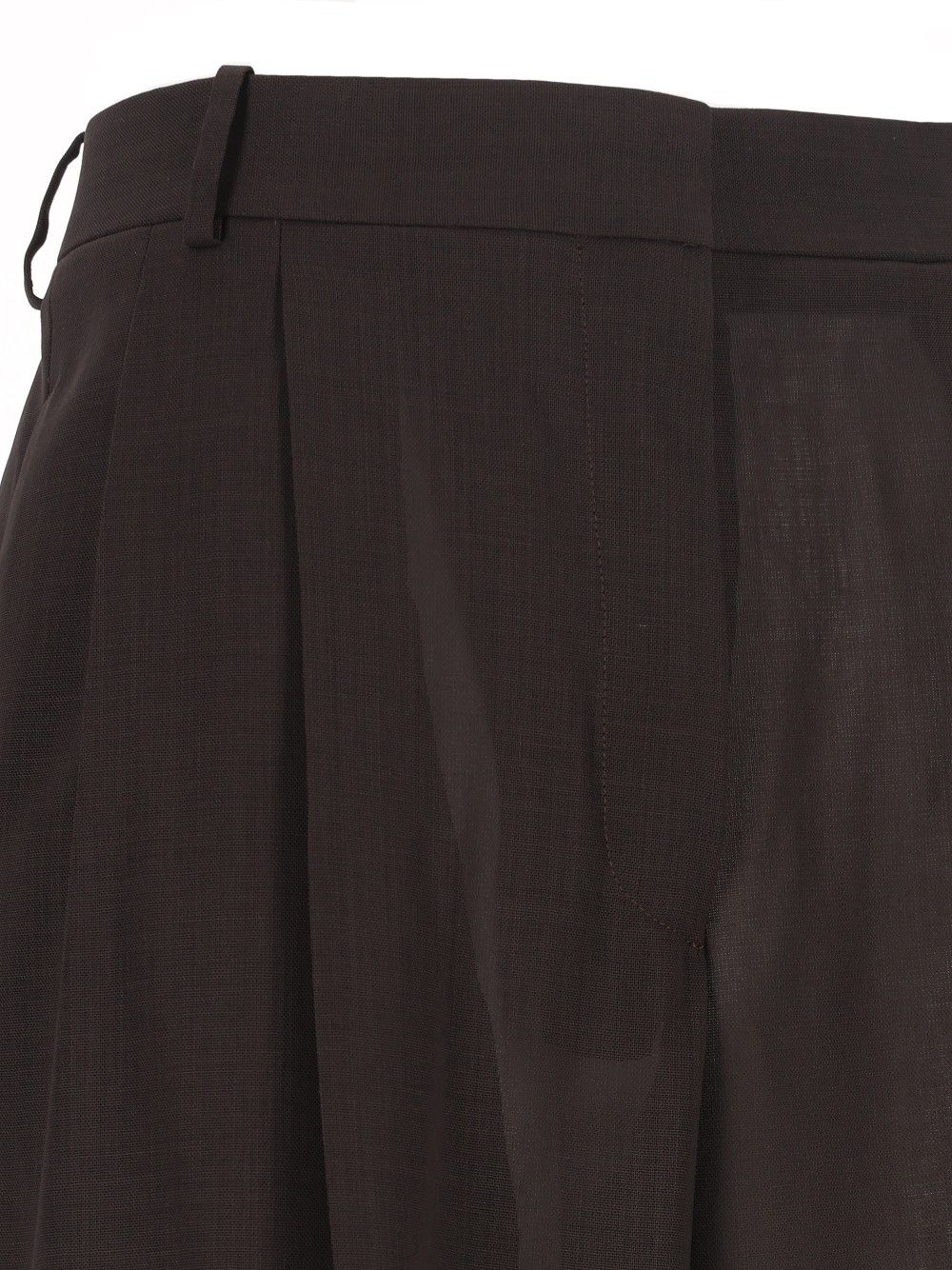 Tom Ford Light Virgin Wool Tailored Wide Leg Pleated Straight Pants Trousers - Brown | f95e508aaeecc4bc6319ddc3c4d272963f3bd00e