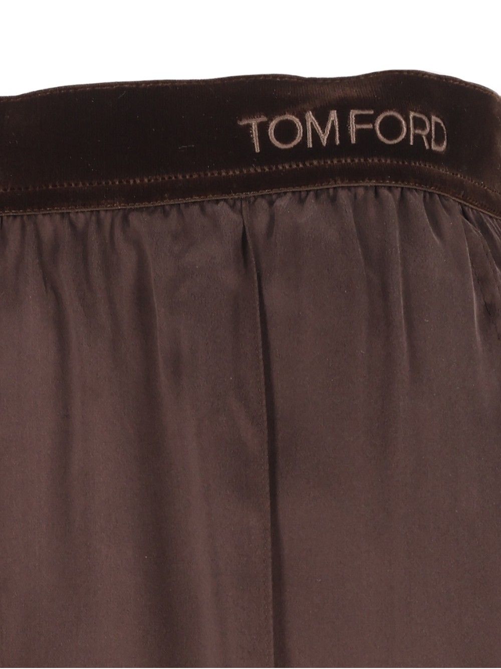 Tom Ford Peach-Feel Silk Satin Pj Pants Trousers - Brown | 4f16223bfaf3c76046ad37954b15520c2487dfb0