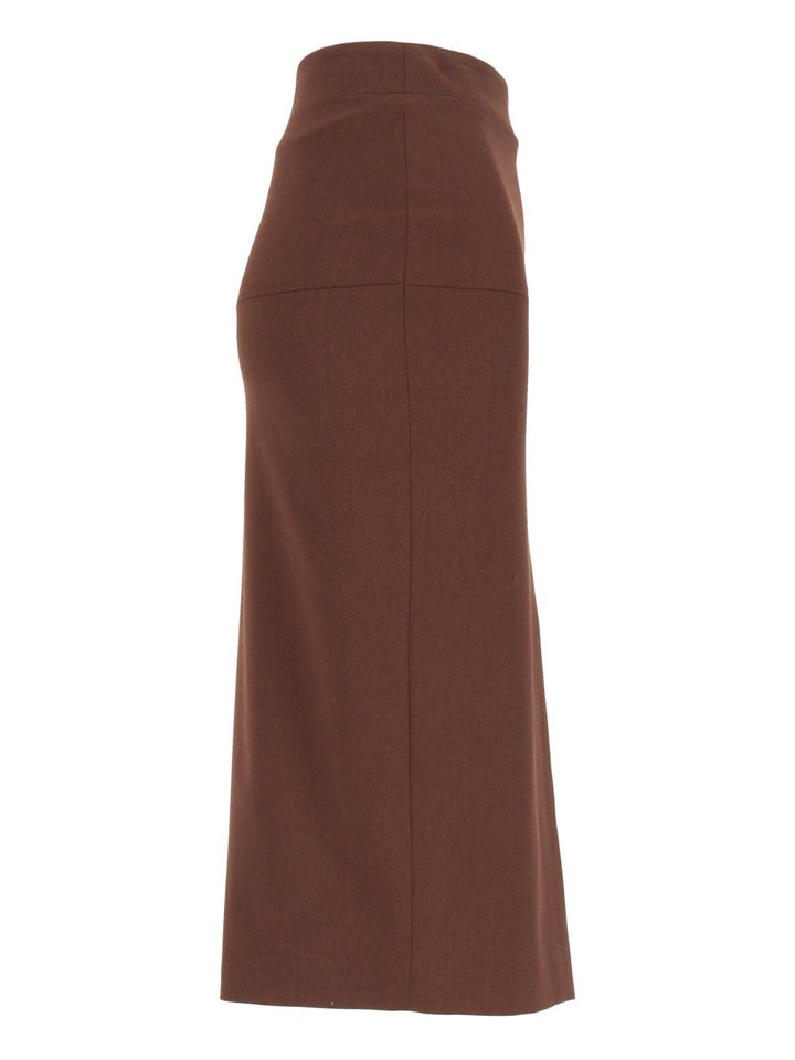 Federica Tosi Gonna Longuette Frescolana Skirts - Brown | c55e91015c50e72e8dc044047c8dc21b578fd2fe
