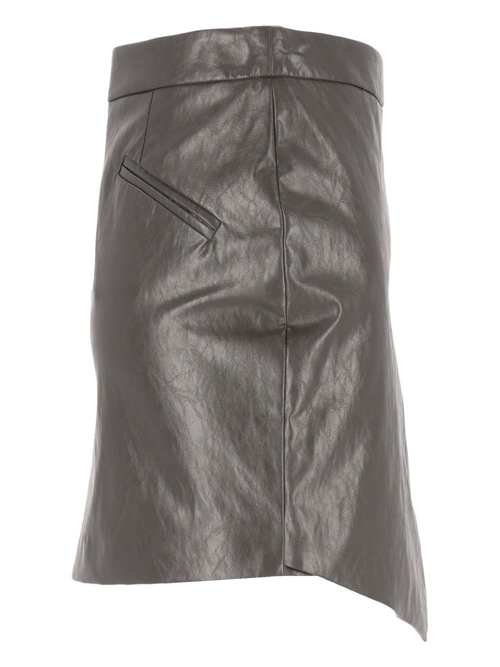 Federica Tosi Minigonna Asimmetrica Pelle Metallo Skirts - Grey | a3052c1a2f95fa863827bc68f58ba79456f80406