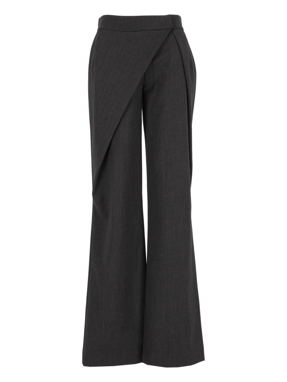 Federica Tosi Wrap Trousers - Grey | ed5da826aebe466675a4bdf5394c0b303d6ad3d1