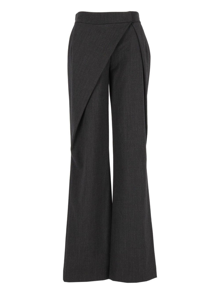 Federica Tosi Wrap Trousers - Grey | ed5da826aebe466675a4bdf5394c0b303d6ad3d1