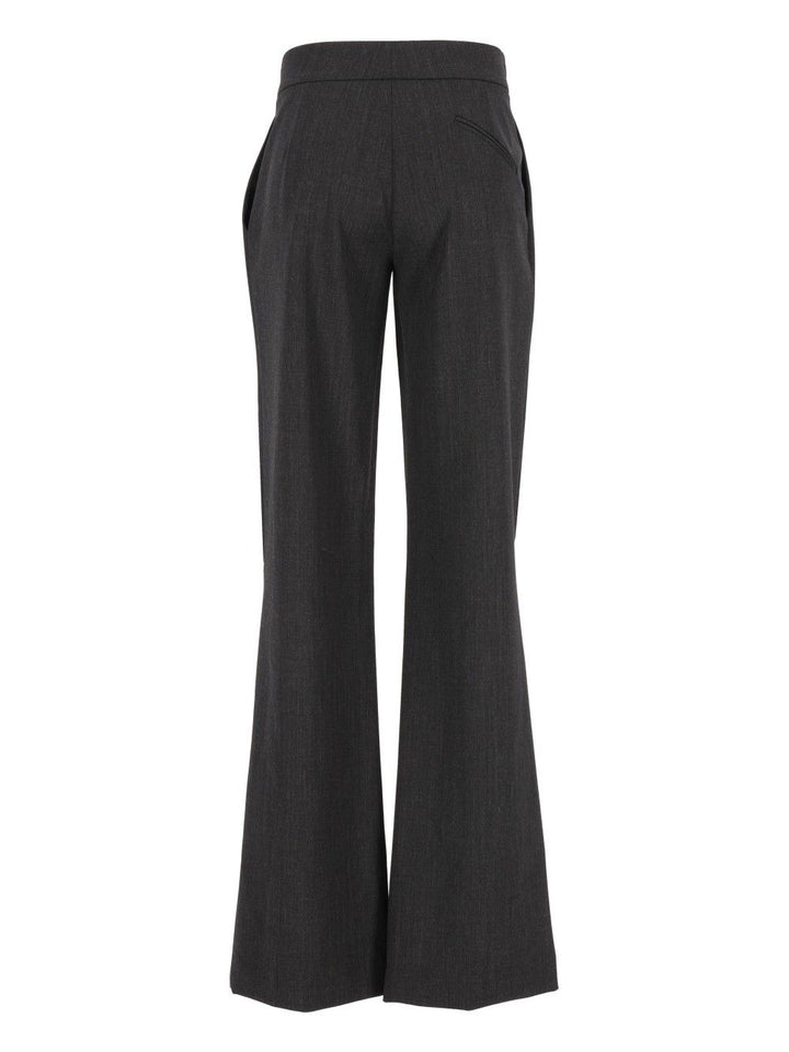 Federica Tosi Pantalone Pareo Frescolana Trousers - Grey | 4161aa9f34de32864b7d61fd50c3440c384b1300