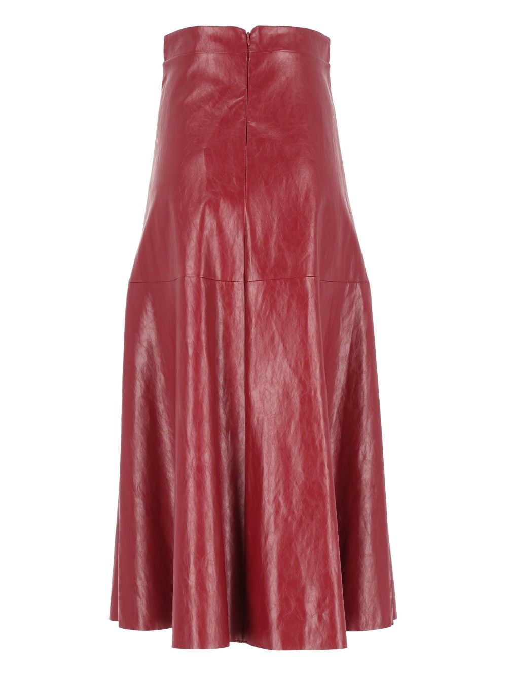 Federica Tosi Gonna A Ruota Pelle Metallo Skirts - Red | adb8451eea681c8fa3f87e3a3492a7f59120c93b