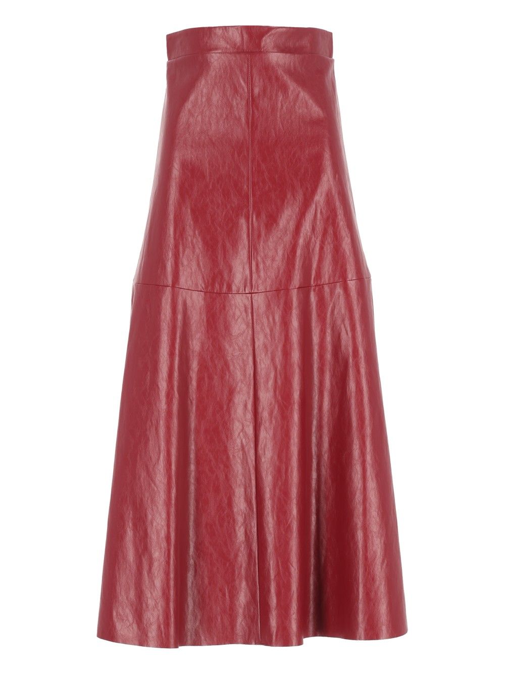 Federica Tosi Gonna A Ruota Pelle Metallo Skirts - Red | 0aa203f15f7a4b3d2487ad321f85e949f26d0daa