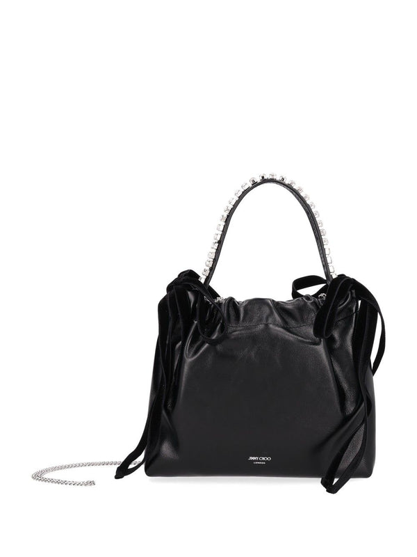Drawstring Mini Th Handbag Black