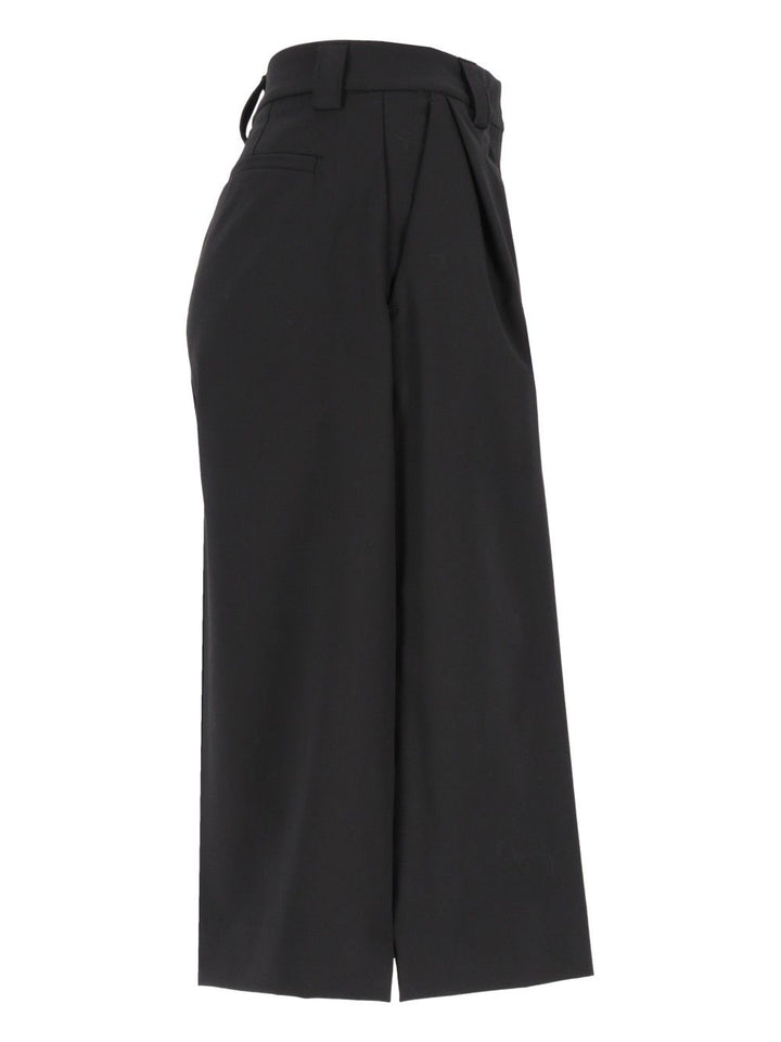 Thelatest E-Dakota 3120 W0206 Misto Lana Trousers - Black | 084f4d2add596bc0a4fc8eb8e57bbbb626029976