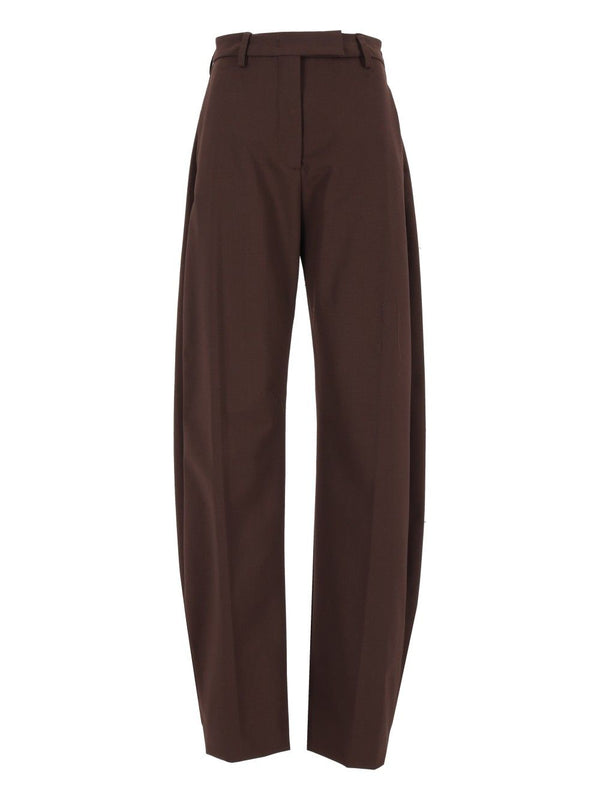 Pantalones E-Dina 3122 W0206 Mezcla de Lana Marrón