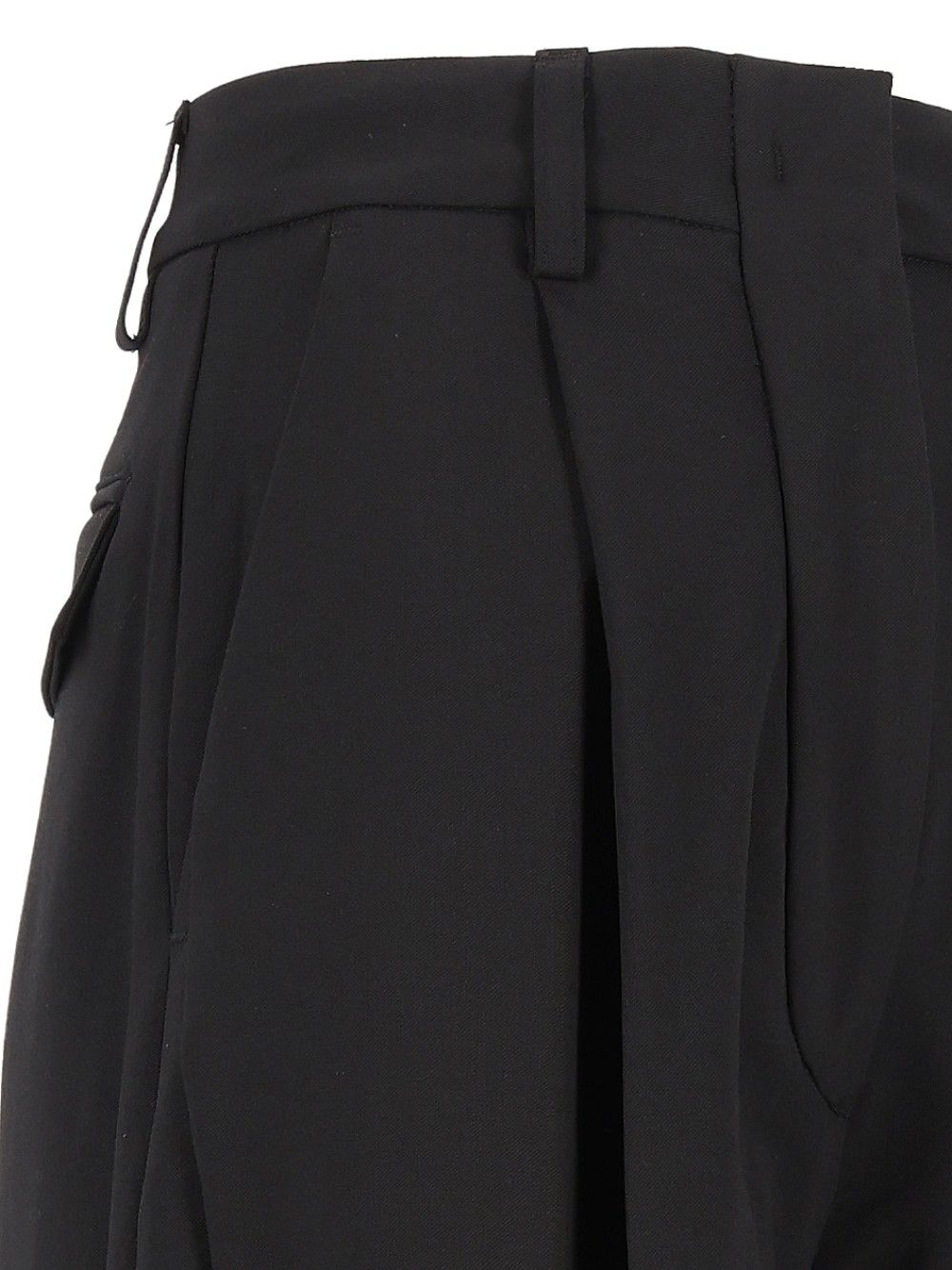 Thelatest E-Billie 3111 W0206 Misto Lana Trousers - Black | 09d750cb6520286ad5b26eb88e6682c9feaa09fa