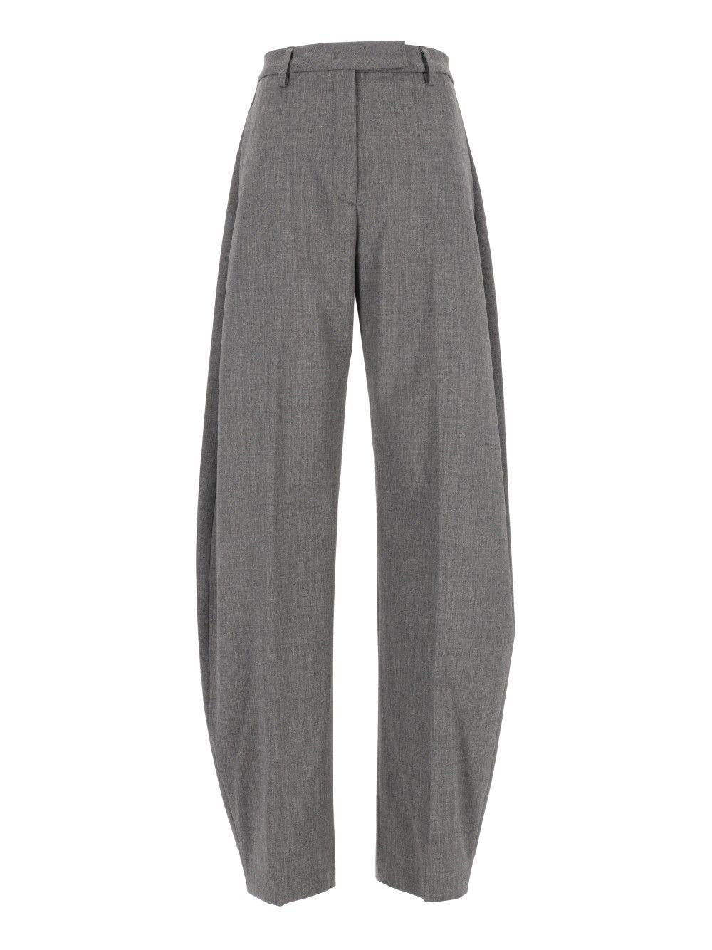 Thelatest Dina Trousers - Grey | 5df513f65ba0adab37dee5fff9c58bcd4cd7aada