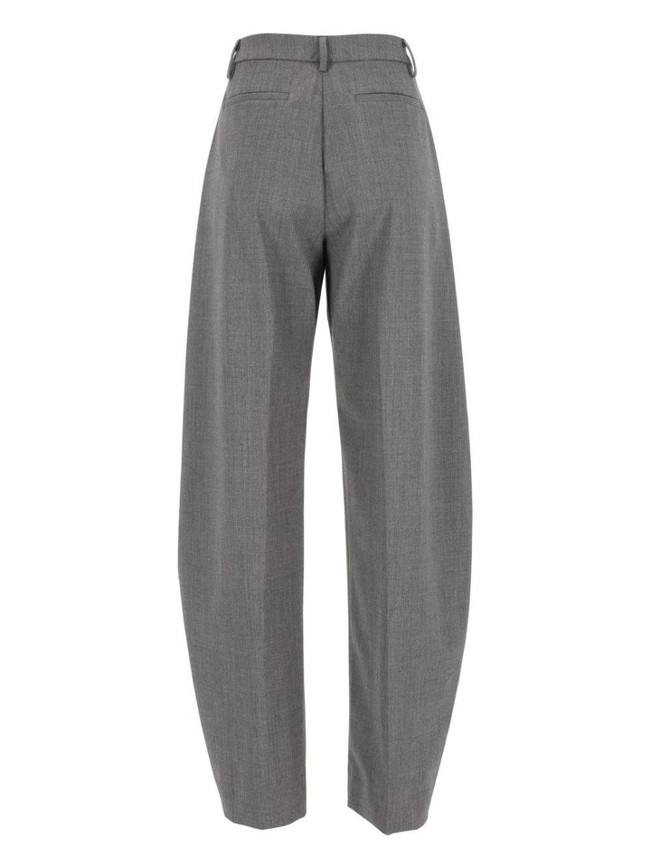 Thelatest Dina Trousers - Grey | 67ccc68605f9ba0218df624b6cb15899a3337964