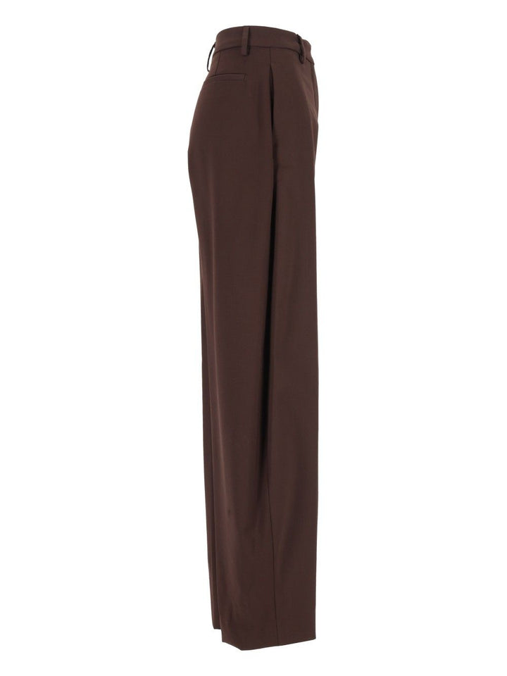 Thelatest E-Dina 3122 W0206 Misto Lana Trousers - Brown | 643c1041d1a17b542a8136116cfe17b672eea1d2