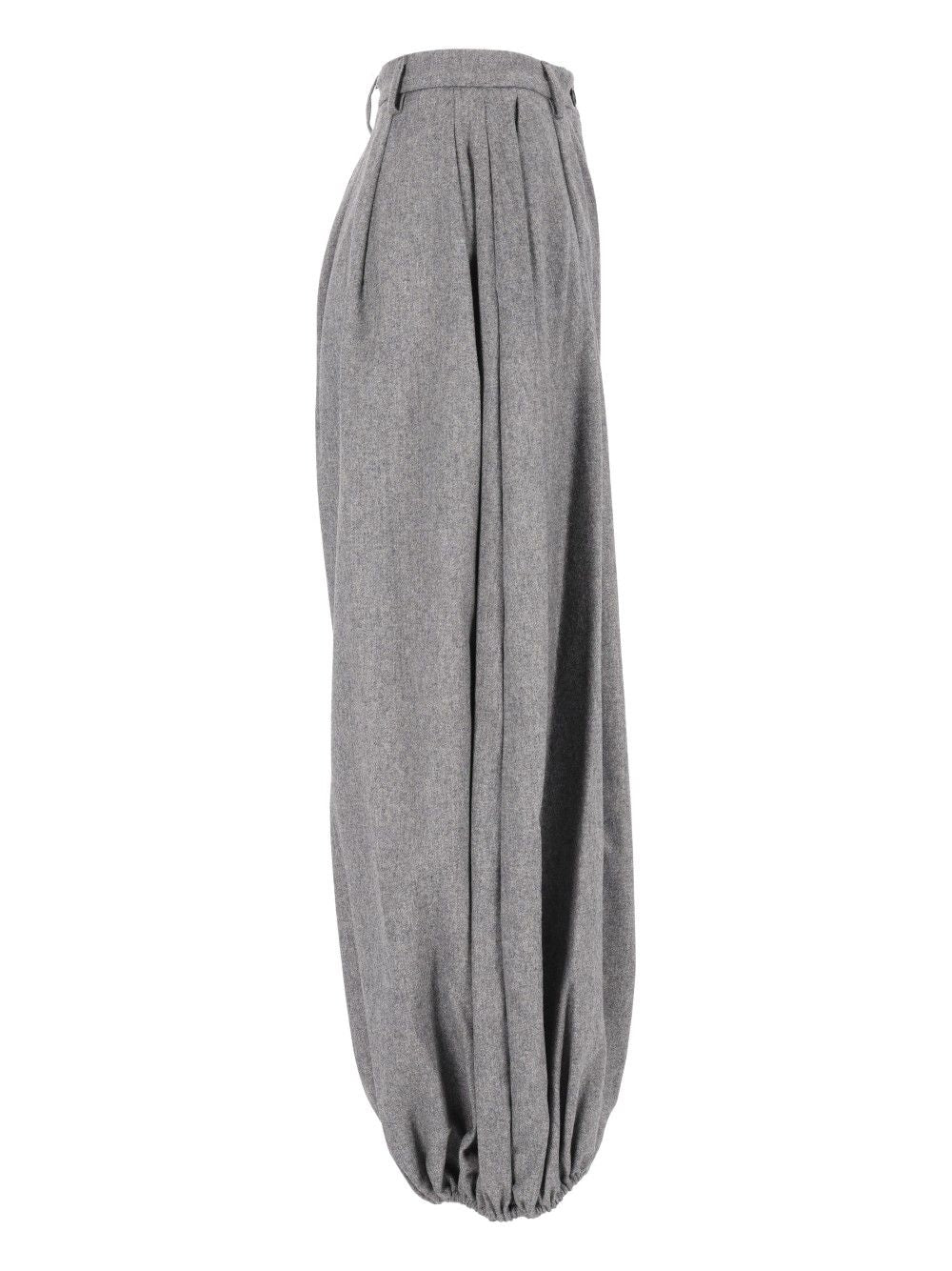 Thelatest E-Dilan 3126 W0234 Flanella Misto Lana Trousers - Grey | 539258b269c2ce64740475f7849f3eacb9208813