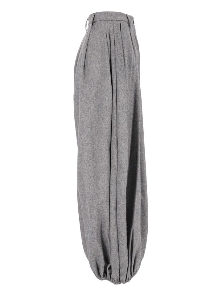 Thelatest E-Dilan 3126 W0234 Flanella Misto Lana Trousers - Grey | 539258b269c2ce64740475f7849f3eacb9208813