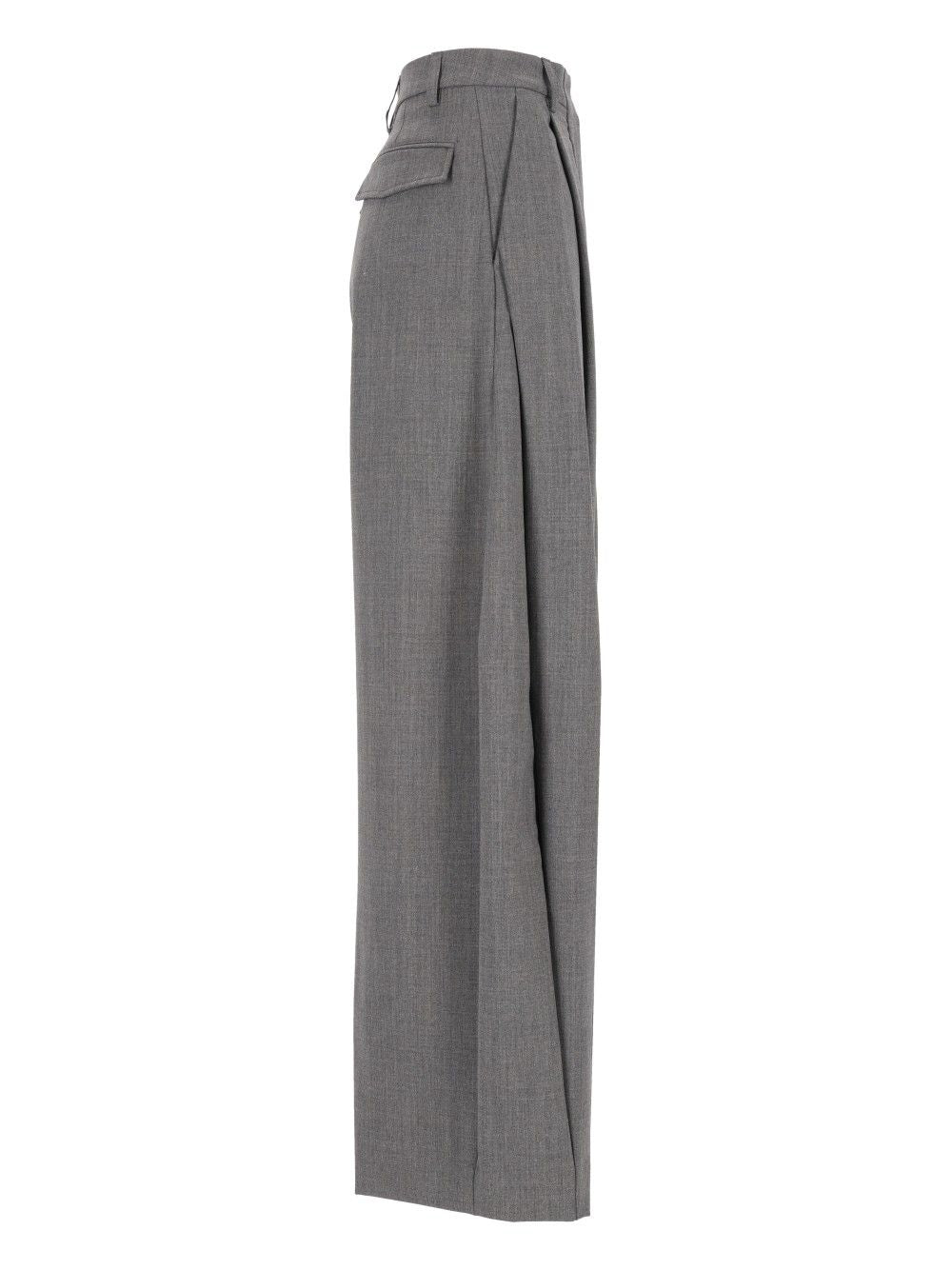 Thelatest E-Billie 3111 W0206 Misto Lana Trousers - Grey | ce74ac2636a38957e0ea76c26a4089a182e4087c