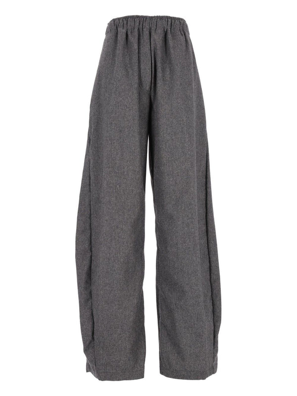 E-Dora 3119 W0234 Flanella Misto Lana Trousers Grey