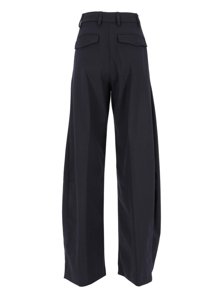 Thelatest E-Billie 3111 W0206 Misto Lana Trousers - Blue | 43168b41426c4208d2056e725b13ec2498503f95