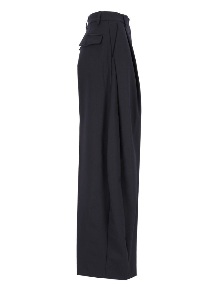 Thelatest E-Billie 3111 W0206 Misto Lana Trousers - Blue | aca98a63e95646bd880b3470de2e2a3c8406d06d