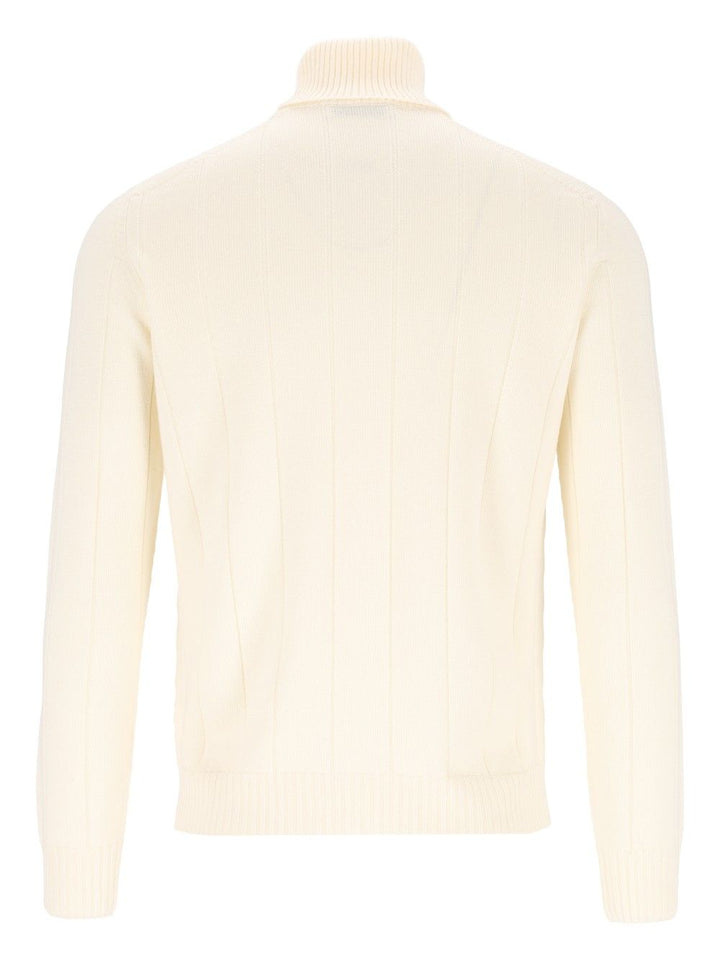 Al Duca D'Aosta Turtleneck Jumper Knitwear - White | d608406b8f5adb4d2bd4e1280fd7836f31439f88