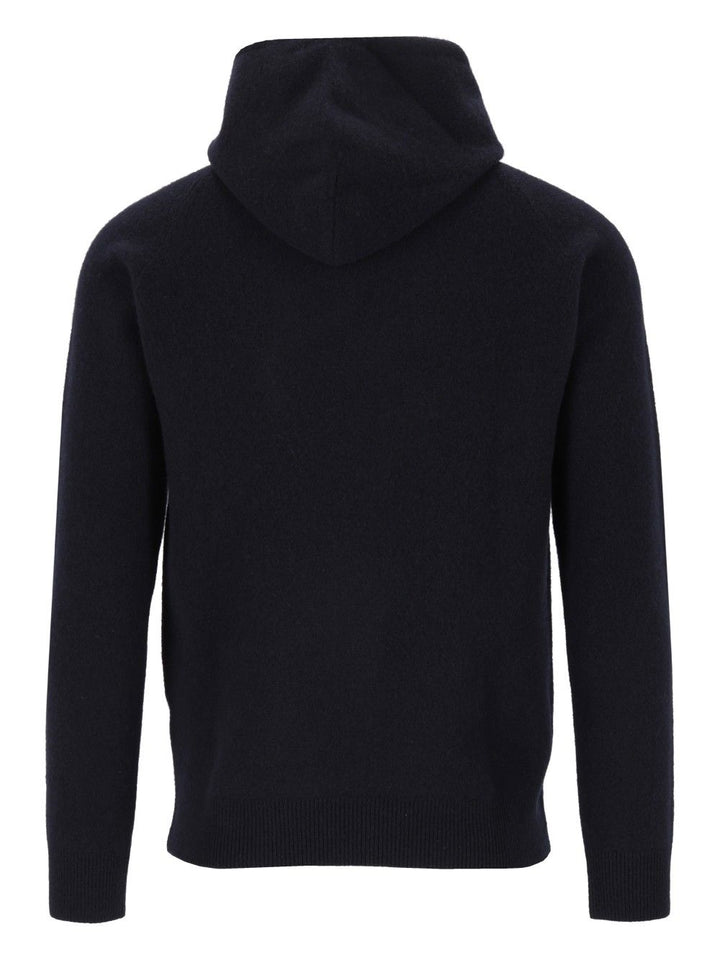 Al Duca D'Aosta Felpa Cappuccio 93 Lana 6 Pa 1 Elastan Knitwear - Blue | e99ce6b193aad8a384dcf746db4023afc5c100eb