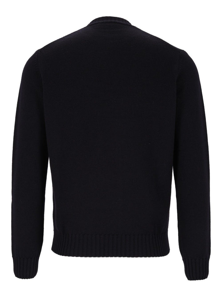 Al Duca D'Aosta Crewneck Jumper Knitwear - Blue | 9a1bb30578a1964a2af51341b76bf03f066c24c0