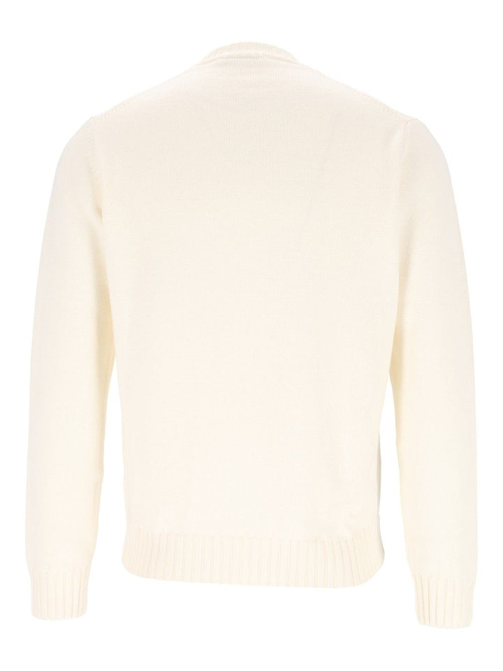 Al Duca D'Aosta Crewneck Jumper Knitwear - White | b7ef527e92af498eb46aa94428bf3e896f072332