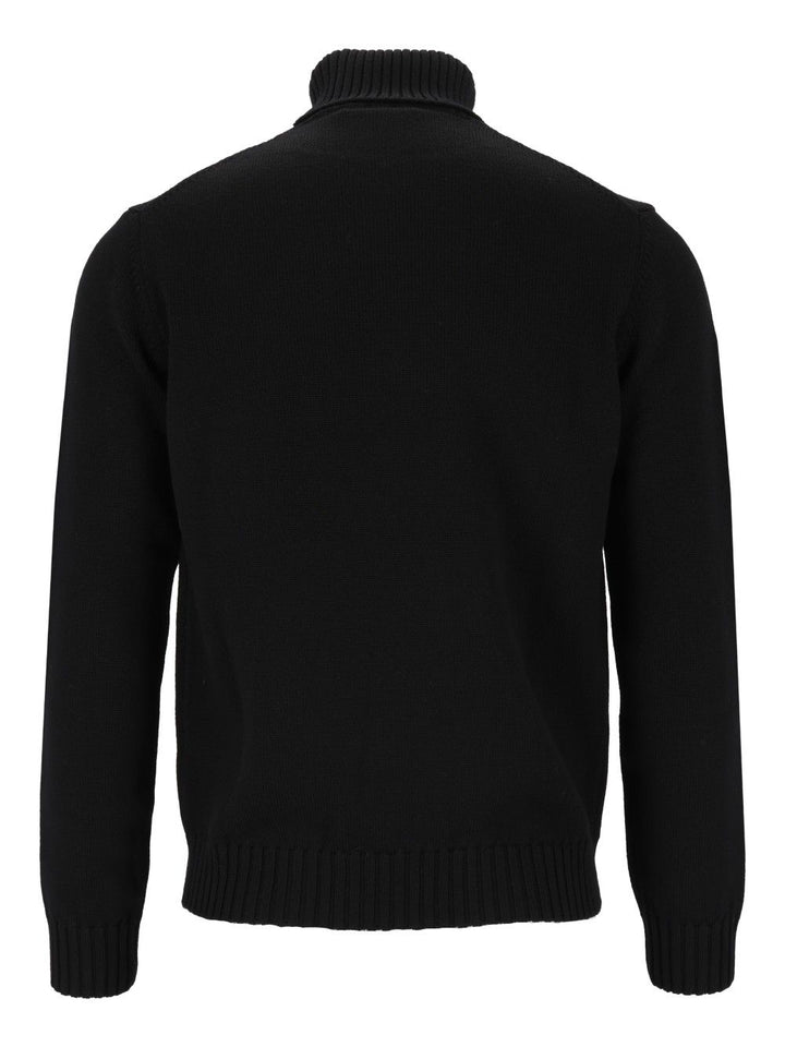 Al Duca D'Aosta Turtleneck Jumper Knitwear - Black | 3ab9a2ac8427a4f24162d46616a832b82e026b71