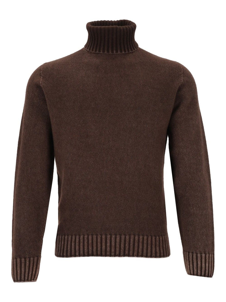 Al Duca D'Aosta Turtleneck Sweater Knitwear - Brown | 49e1fcc69e6d2eb2e813ead799d39146282268c3