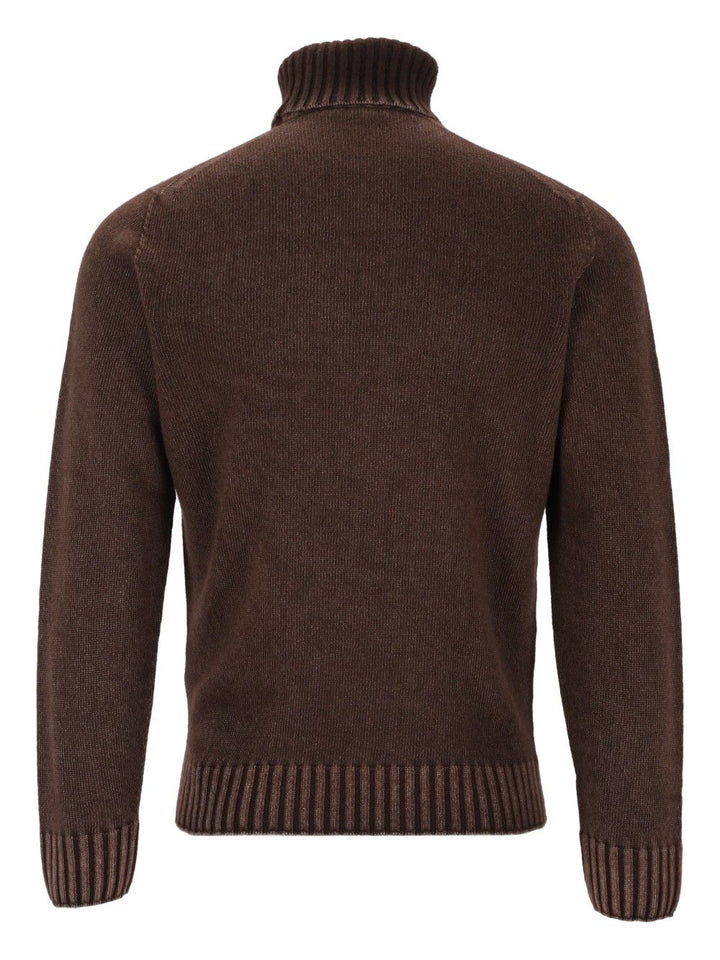 Al Duca D'Aosta Turtleneck Sweater Knitwear - Brown | 191600fbac356971bfe3709157dcafea9687b5a5