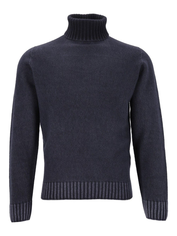 Al Duca D'Aosta Turtleneck Sweater Knitwear - Blue | f6c8e933908380d300416691d40503ab4445d3d3
