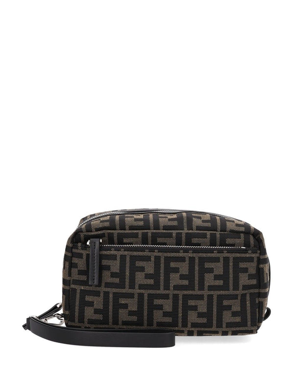 Compact Beauty Case Small Leather Goods Black