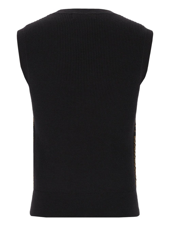 Dries Van Noten Mekele Knitted Vest Knitwear - Grey | fb2caacf532cbc52888fbda57a53363f764302a2