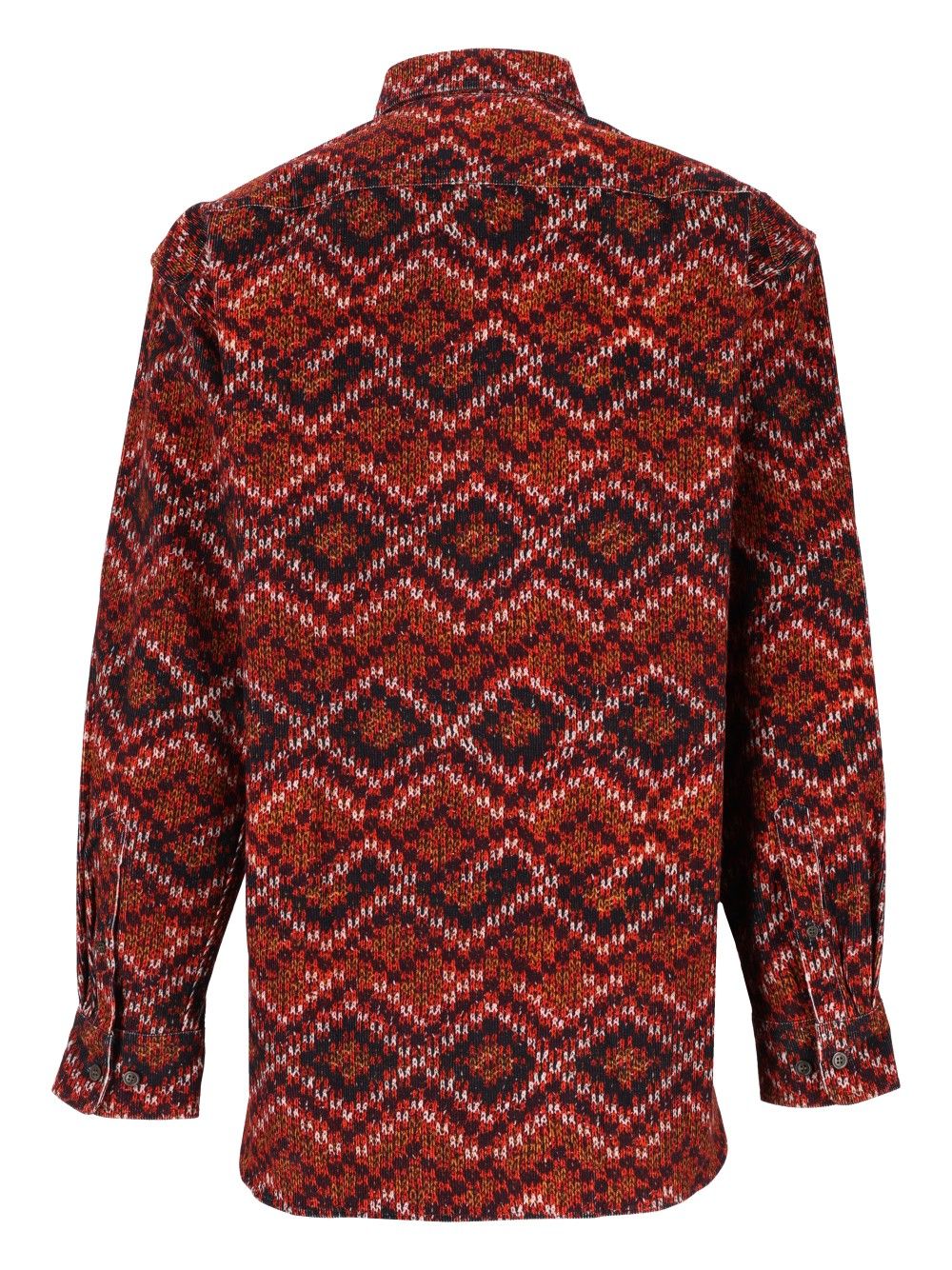 Dries Van Noten Printed Velvet Shirt Shirts - Red | e22b5db030b4996b61e3a95b557b98c2f38d69fb