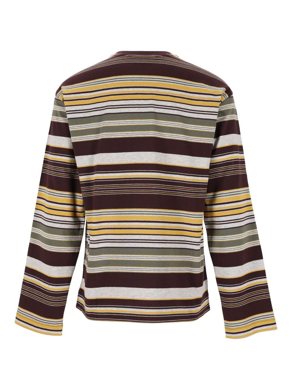 Dries Van Noten Printed Stripes  L/S T-Shirt - Bordeaux | efb7f9600f327d316d1c346d5dfc0c9a83afaa08