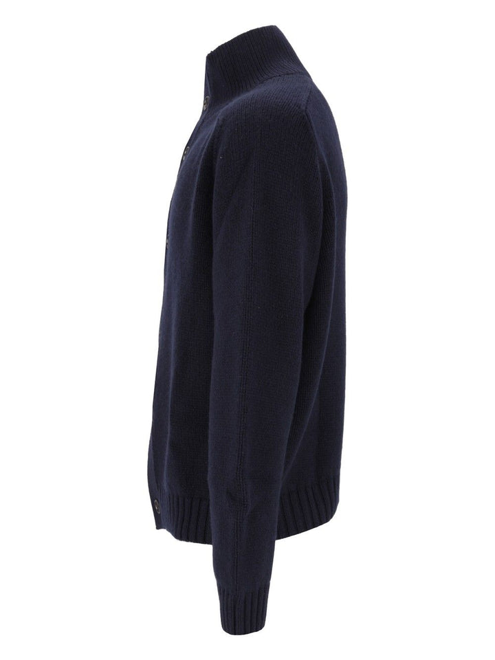 Tom Ford Coarsehair Cashmere Full Button Cardigan Knitwear - Blue | 835ad65d7038b360107674a602f188c4f095a102