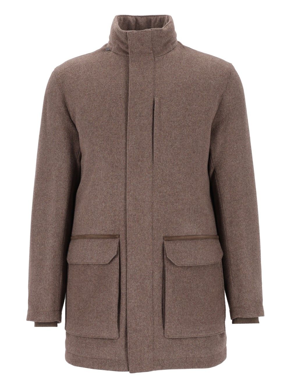 Corneliani Wool And Cashmere Pea Coat Jackets - Beige | 7eba68b57b50c7f2e9a2e03683f86e348d1e7986