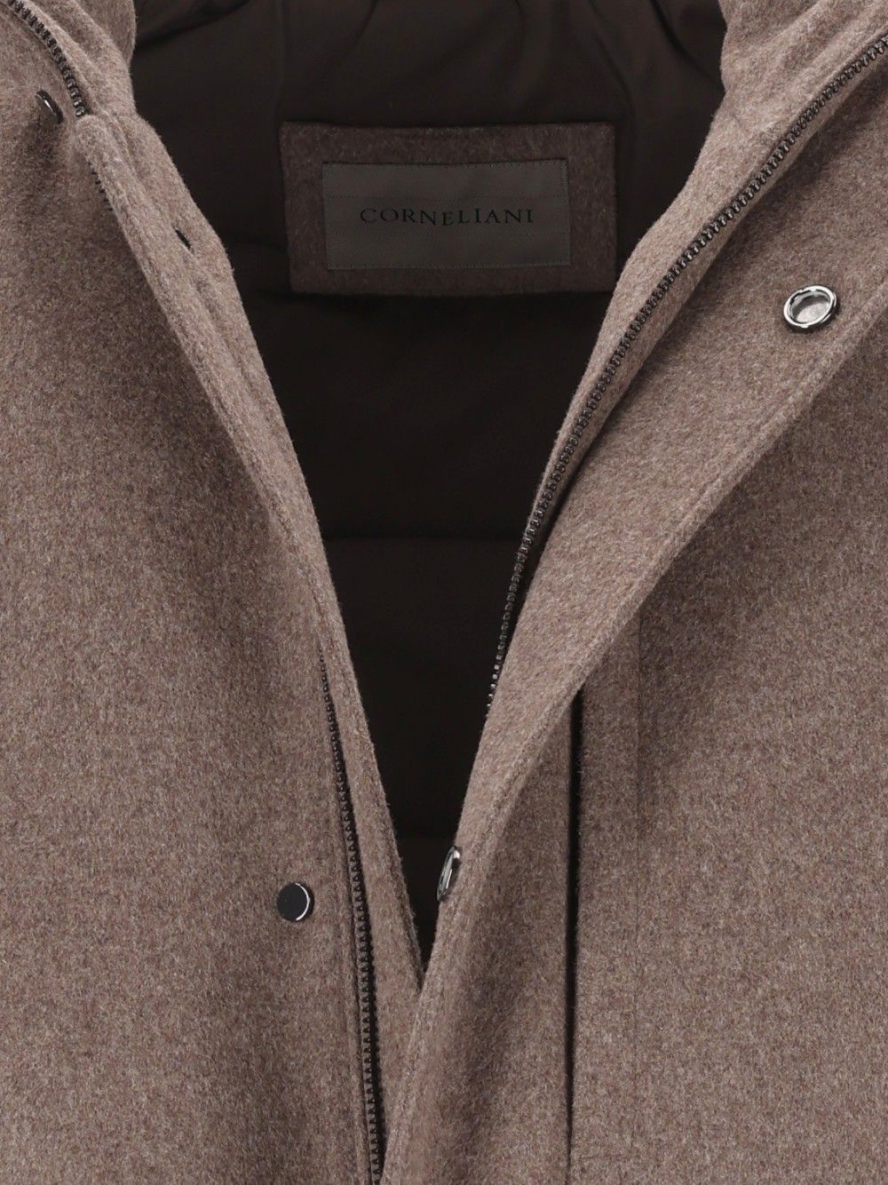 Corneliani Wool And Cashmere Pea Coat Jackets - Beige | 964cd9a25891d18f608eaabe3e1c47f0bd0cdca2