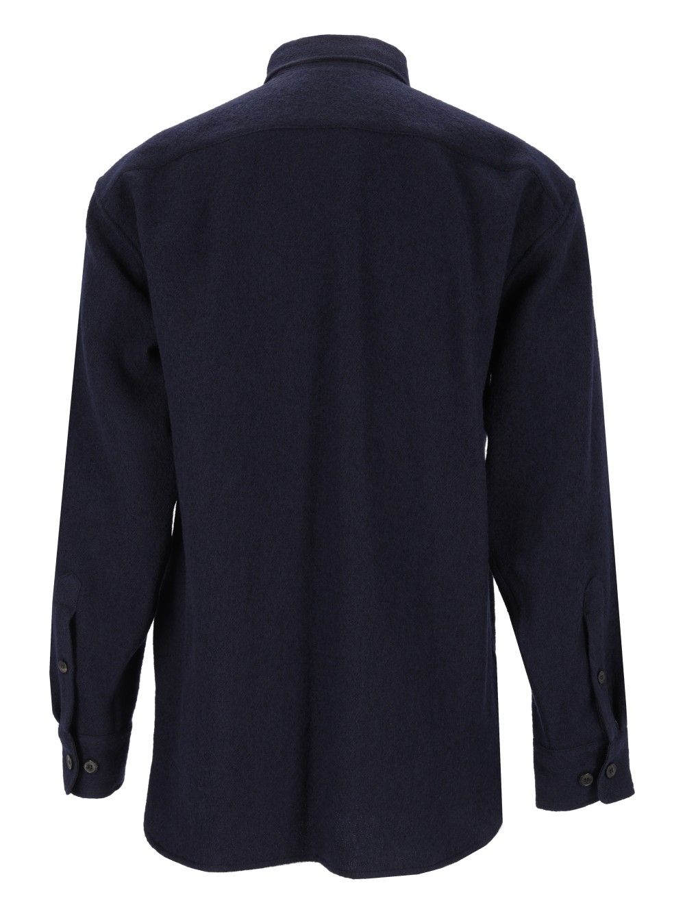 Dries Van Noten Wool Shirt Jacket Shirts - Blue | 2550b7be729be83922c021e79d14bc5e27c0e4d2