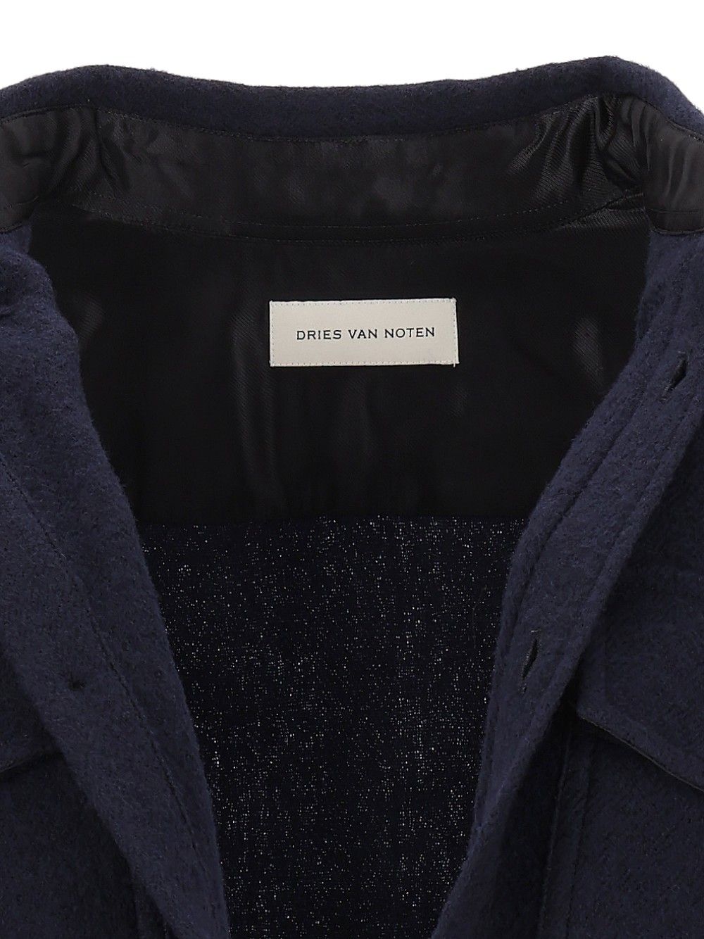 Dries Van Noten Wool Shirt Jacket Shirts - Blue | cacf2aa5ac1c0a8ba192200283e248dbf4ba55f0