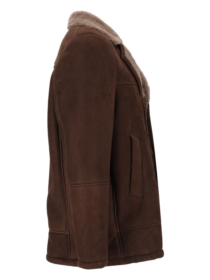 Al Duca D'Aosta Montone 100 Merinillo Coats - Brown | 80ba3913568260ecf51a70b744453d5950c82c09