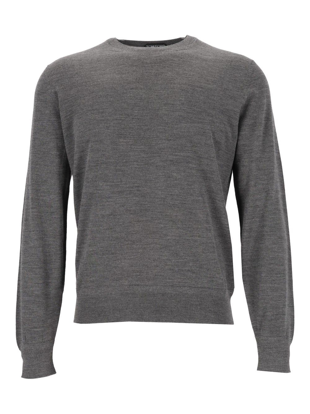 Tom Ford Crew Neck Sweater Knitwear - Grey | 6fa1424d8eeae58aeed34660889b32e872eee165