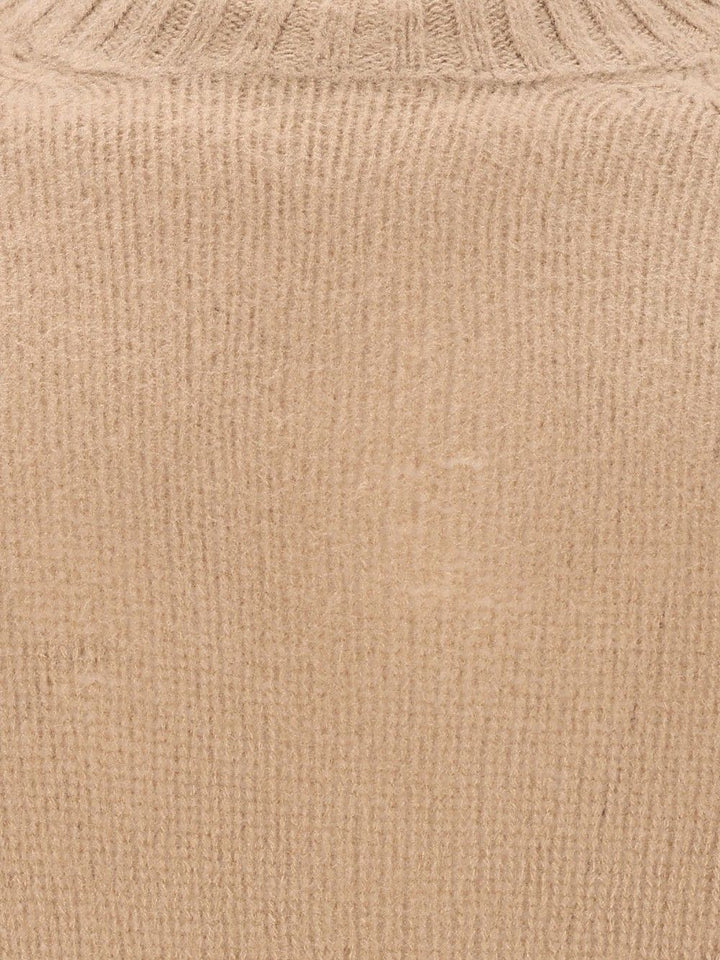 Tom Ford Seamless Brushed Cashmere Ls Crew Neck Knitwear - Beige | 18417a8a8f03b07ff1b783541c8180177ecf7f59